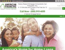 Tablet Screenshot of americanfinancing.net